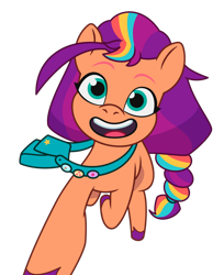 Size: 678x829 | Tagged: safe, sunny starscout, earth pony, pony, 2024 franchise overview, g5, my little pony: tell your tale, official, female, mane stripe sunny, mare, simple background, solo, transparent background