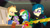 Size: 3072x1727 | Tagged: safe, screencap, applejack, juniper montage, rainbow dash, spike, spike the regular dog, dog, human, equestria girls, equestria girls specials, g4, my little pony equestria girls: movie magic, applejack's hat, belt, belt buckle, boots, clothes, cowboy boots, cowboy hat, crossed arms, cutie mark on clothes, denim, denim skirt, female, geode of super speed, glasses, hat, jewelry, macuahuitl, magical geodes, male, necklace, shoes, skirt