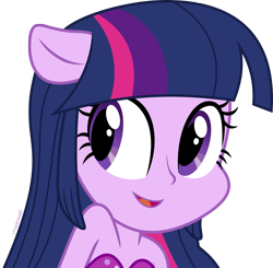 Size: 2041x2000 | Tagged: safe, artist:luckreza8, edit, vector edit, twilight sparkle, human, equestria girls 10th anniversary, equestria girls, g4, my little pony equestria girls, .svg available, :d, bare shoulders, cute, female, happy, high res, inkscape, open mouth, open smile, simple background, sleeveless, smiling, solo, strapless, transparent background, vector