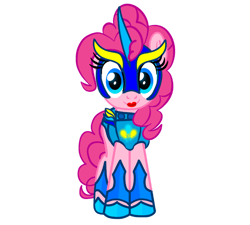 Size: 942x848 | Tagged: safe, artist:fanvideogames, pinkie pie, g4, armor, female, simple background, solo, transparent background