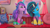 Size: 1920x1080 | Tagged: safe, screencap, izzy moonbow, misty brightdawn, pony, unicorn, g5, my little pony: make your mark, my little pony: make your mark chapter 4, the manesquerade ball, spoiler:g5, comforting, cornrows, couch, cute, duo, eyeshadow, female, freckles, makeup, mare, marestream, picture frame, pillow, sad, sadorable, sitting, window