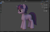 Size: 1593x1012 | Tagged: source needed, safe, anonymous artist, twilight sparkle, pony, unicorn, g4, 3d, 3d model, simple background, solo, unicorn twilight, wip