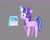 Size: 2048x1620 | Tagged: safe, artist:petaltwinkle, starlight glimmer, twilight sparkle, alicorn, pony, unicorn, g4, female, frown, glowing, glowing horn, gray background, horn, levitation, magic, mare, newspaper, simple background, solo, telekinesis, that pony sure does love burgers, twilight burgkle, twilight sparkle (alicorn)