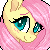 Size: 50x50 | Tagged: safe, artist:doekitty, part of a set, fluttershy, pony, g4, animated, bust, icon, pixel art, shrunken pupils, shy, simple background, smiling, solo, startled, transparent background