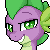 Size: 50x50 | Tagged: safe, artist:doekitty, part of a set, spike, dragon, g4, :t, animated, blushing, bust, icon, pixel art, simple background, smiling, solo, transparent background