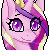 Size: 50x50 | Tagged: safe, artist:doekitty, part of a set, princess cadance, pony, g4, animated, blinking, bust, icon, pixel art, simple background, solo, transparent background