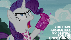 Size: 2000x1125 | Tagged: safe, edit, edited screencap, editor:quoterific, screencap, rarity, pony, unicorn, g4, the end in friend, solo