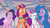 Size: 3072x1727 | Tagged: safe, screencap, izzy moonbow, pipp petals, sunny starscout, zipp storm, earth pony, pegasus, pony, unicorn, g5, i've seen fire and i've seen rain (bows), my little pony: tell your tale, spoiler:g5, spoiler:my little pony: tell your tale, crystal brighthouse, female, frown, looking at each other, looking at someone, mane stripe sunny, mare, royal sisters (g5), siblings, sisters