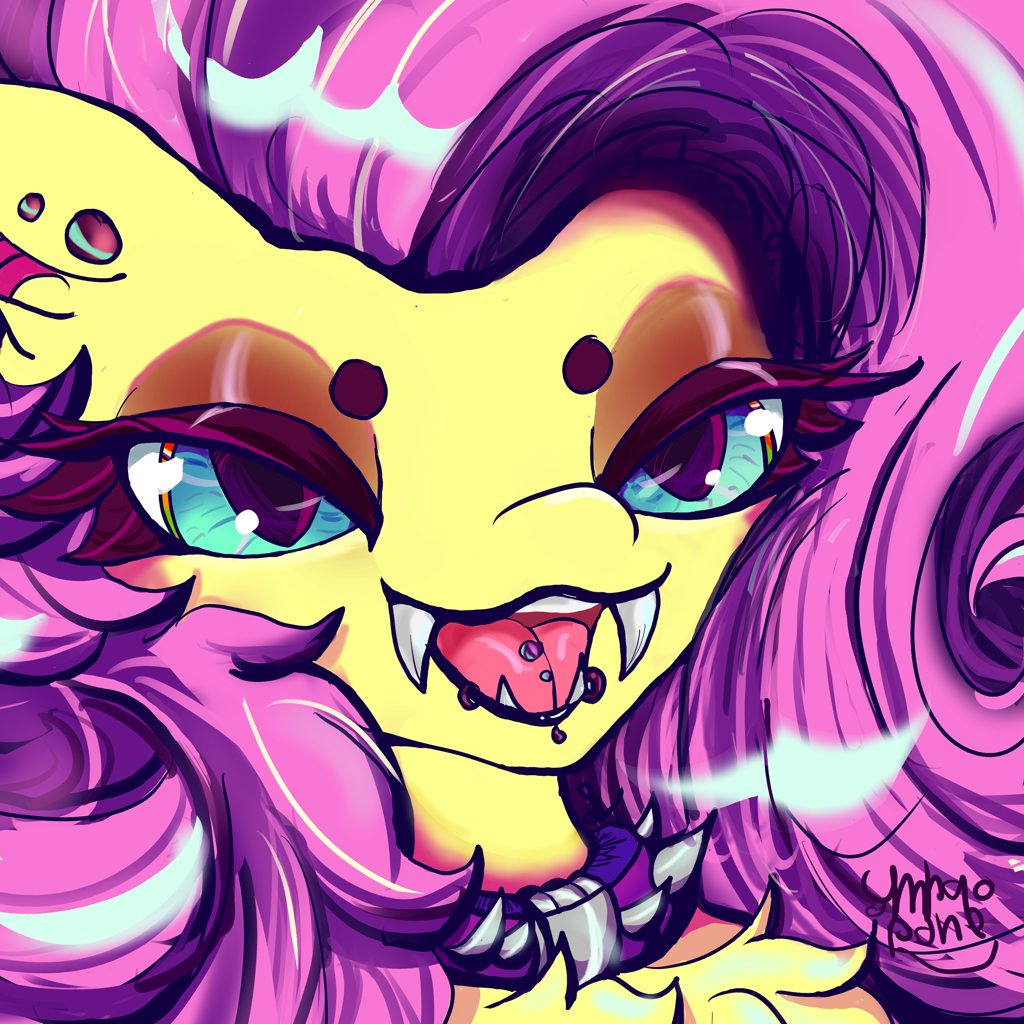 Flutterbat Ear #3144811 - safe, artist:umbrapone, fluttershy, bat pony, pony, g4, bat ...