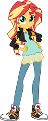Size: 527x1311 | Tagged: safe, artist:mlpfan3991, edit, editor:incredibubbleirishguy, editor:pascalmulokozi2, sunset shimmer, human, equestria girls, g4, game stream, my little pony equestria girls: better together, clothes, converse, female, game stream outfit, geode of empathy, magical geodes, shoes, simple background, sneakers, solo, transparent background