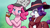 Size: 3840x2160 | Tagged: safe, artist:vladivoices, pinkie pie, rarity, earth pony, pony, unicorn, princess trixie sparkle, g4, bubble pipe, deerstalker, detective, detective rarity, duo, gradient background, hat, high res, pipe, princess trixie sparkle 2, sherlock holmes, sherlock pie