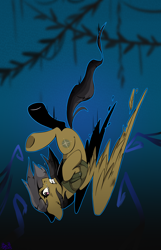 Size: 2150x3335 | Tagged: safe, artist:pozya1007, daring do, pegasus, pony, g4, darkness, digital art, female, high res, mare, scared, solo