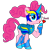 Size: 2800x2800 | Tagged: safe, artist:fanvideogames, pinkie pie, g4, armor, cute, female, high res, kissing, looking at you, simple background, solo, transparent background