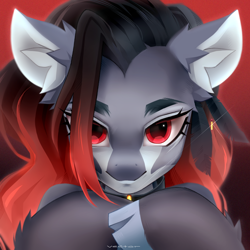 Size: 1500x1500 | Tagged: safe, artist:zlatavector, oc, oc only, oc:raven, pegasus, pony, commission, female, icon, looking at you, mare, pegasus oc, solo