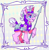 Size: 500x508 | Tagged: safe, artist:furbey, diamond tiara, earth pony, pony, g4, armor, captain, older, royal guard armor, solo, spear, weapon