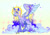 Size: 500x353 | Tagged: safe, artist:furbey, alicorn, pony, g4, ethereal mane, fusion, fusion:princess celestia, fusion:princess luna, solo, spread wings, starry mane, unshorn fetlocks, wavy mane, wings