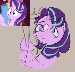 Size: 881x848 | Tagged: safe, artist:stanleyiffer, starlight glimmer, pony, unicorn, g4, bust, sketch, solo