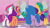 Size: 3072x1727 | Tagged: safe, screencap, hitch trailblazer, izzy moonbow, pipp petals, sparky sparkeroni, sunny starscout, zipp storm, dragon, earth pony, pegasus, pony, unicorn, g5, i've seen fire and i've seen rain (bows), my little pony: tell your tale, spoiler:g5, spoiler:my little pony: tell your tale, baby, baby dragon, back of head, female, male, mane five, mane melody (location), mane stripe sunny, mare, royal sisters (g5), siblings, sisters, smiling, stallion