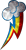 Size: 1030x1993 | Tagged: safe, artist:noxwyll, artist:uxyd, g4, cutie mark, cutie mark only, fractal, no pony, rainbow dash's cutie mark, simple background, texture, transparent background