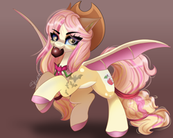 Size: 2500x2000 | Tagged: safe, artist:skyboundsiren, oc, oc only, oc:butterscotch, bat pony, pony, bat pony oc, commission, female, high res, mare, solo