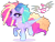 Size: 2225x1680 | Tagged: safe, artist:gihhbloonde, oc, oc only, pegasus, pony, braid, choker, collar, colored wings, colored wingtips, cornrows, dreadlocks, eyeshadow, female, folded wings, gradient legs, jewelry, looking up, magical lesbian spawn, makeup, mare, multicolored wings, necklace, offspring, open mouth, parent:pinkie pie, parent:rainbow dash, parents:pinkiedash, purple eyes, simple background, smiling, solo, transparent background, wings