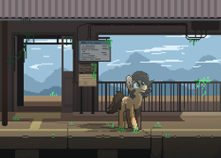 Size: 1400x1000 | Tagged: safe, artist:niehuaisang, oc, oc only, earth pony, pony, pixel art, solo