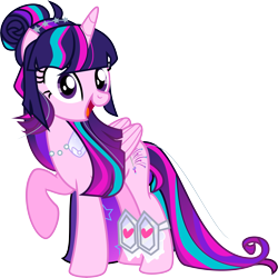 Size: 8837x8826 | Tagged: safe, artist:shootingstarsentry, oc, oc only, oc:fontaine sparkle, alicorn, pony, absurd resolution, alicorn oc, female, horn, mare, simple background, solo, transparent background, wings