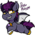 Size: 1529x1531 | Tagged: safe, artist:sexygoatgod, oc, oc only, oc:dapper midnight, bat pony, pony, adoptable, chibi, male, male oc, sale, simple background, solo, transparent background