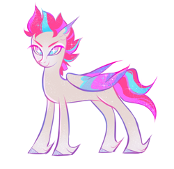 Size: 760x735 | Tagged: safe, artist:digidollzz, zipp storm, pegasus, pony, g5, simple background, smiling, solo, unshorn fetlocks, white background