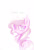 Size: 677x1000 | Tagged: dead source, safe, artist:twilytrinky, diamond tiara, earth pony, pony, g4, female, filly, foal, looking at you, looking back, looking back at you, messy mane, monochrome, simple background, smiling, solo, teary eyes, thank you, white background