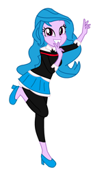 Size: 1280x2296 | Tagged: safe, artist:robertsonskywa1, izzy moonbow, human, equestria girls, g4, g5, clothes, cosplay, costume, equestria girls-ified, female, g5 to equestria girls, g5 to g4, generation leap, kimiko glenn, male, marvel, multiverse, peni parker, photo, simple background, skirt, smiling, solo, spider-man, spider-man: across the spider-verse, spider-verse, uniform, voice actor joke, white background