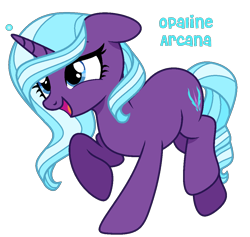 Size: 1050x997 | Tagged: safe, artist:hate-love12, opaline arcana, pony, unicorn, g5, floppy ears, race swap, simple background, solo, transparent background