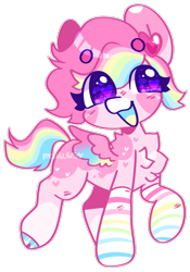 Size: 1231x1756 | Tagged: safe, artist:moccabliss, oc, pegasus, pony, chibi, female, heart, heart eyes, mare, simple background, solo, transparent background, wingding eyes