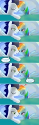 Size: 1943x6174 | Tagged: safe, artist:mlplary6, rainbow dash, soarin', pegasus, pony, g4, bed, comic, duo, female, good morning, husband and wife, kiss on the lips, kissing, looking at each other, looking at someone, looking at you, love, lying down, male, mare, morning ponies, romantic, ship:soarindash, shipping, sleeping, smiling, smiling at each other, smiling at you, stallion, straight