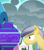 Size: 2000x2266 | Tagged: safe, artist:equestriaexploration, sand arrow, oc, oc:silent soundwave, crystal pony, pony, atg 2023, bald, cloak, clothes, high res, newbie artist training grounds, vase