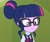 Size: 1399x1177 | Tagged: safe, screencap, sci-twi, twilight sparkle, human, equestria girls, g4, my little pony equestria girls: friendship games, canterlot high, clothes, crystal prep academy uniform, female, glasses, hair bun, lockers, magic capture device, necktie, school, school tie, school uniform, schoolgirl, solo, uniform, unsure