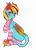 Size: 3479x4886 | Tagged: safe, artist:torihime, oc, oc only, oc:drivel, pony, blushing, bow, clothes, crossdressing, cute, eyelashes, femboy, full body, green eye, heterochromia, male, red eye, simple background, socks, solo, striped socks, transparent background