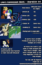 Size: 3300x5100 | Tagged: safe, artist:lightgraphicsdraws, derpy hooves, discord, doctor whooves, open skies, time turner, oc, oc:light graphics, oc:tick tock, earth pony, griffon, pegasus, pony, unicorn, g4, advertisement, background pony, bowties are cool, broken horn, chaos, chaos magic, commission, commission info, doctor who, feather, horn, rule 63, space, tardis, time vortex