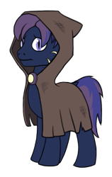 Size: 427x674 | Tagged: safe, artist:bjsampson, artist:tsswordy, oc, oc only, oc:gloom trotter, bat pony, pony, bat pony oc, cape, cloak, clothes, collaboration, looking at you, male, shy, simple background, solo, transparent background, worried