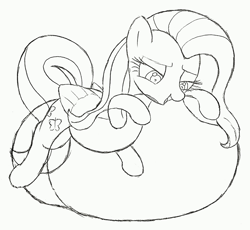 Size: 2016x1857 | Tagged: safe, artist:mizhisha, fluttershy, pegasus, pony, g4, balloon, balloon fetish, balloon riding, black and white, female, fetish, grayscale, lidded eyes, mare, monochrome, simple background, sketch, smiling, solo, that pony sure does love balloons, white background