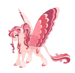 Size: 3500x3400 | Tagged: safe, artist:gigason, oc, oc only, oc:love poetry, pegasus, pony, colored wings, female, high res, mare, multicolored wings, simple background, solo, transparent background, wings
