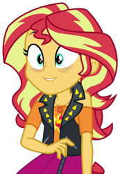 Size: 1700x2453 | Tagged: safe, artist:sketchmcreations, sunset shimmer, human, equestria girls 10th anniversary, blizzard or bust, equestria girls, equestria girls specials, g4, my little pony equestria girls: better together, my little pony equestria girls: holidays unwrapped, bags under eyes, female, simple background, smiling, solo, tired, transparent background, vector