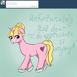 Size: 1280x1285 | Tagged: safe, artist:jillspencil, oc, oc:questrapolia, pony, unicorn, ask-questrapolia, female, mare, solo