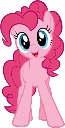 Size: 1817x3575 | Tagged: safe, pinkie pie, earth pony, pony, g4, official, .svg available, cute, female, mare, show accurate, simple background, solo, stock vector, svg, transparent background, vector