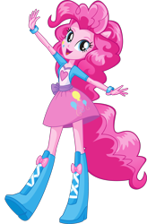 Size: 2075x3169 | Tagged: safe, pinkie pie, human, equestria girls, g4, official, .svg available, equestria girls prototype, female, high res, simple background, solo, stock vector, svg, transparent background, vector