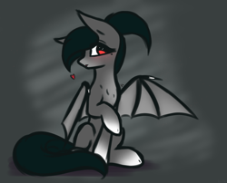 Size: 2450x1980 | Tagged: safe, artist:lu.de, oc, oc only, bat pony, pony, abstract background, solo, spread wings, wings