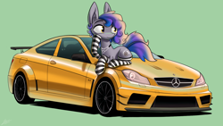 Size: 1920x1080 | Tagged: safe, artist:dori-to, oc, oc only, earth pony, pony, car, mercedes-benz, mercedes-benz c63 amg, solo