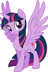 Size: 1673x2519 | Tagged: safe, twilight sparkle, alicorn, pony, g4, official, .svg available, female, mare, simple background, solo, spread wings, stock vector, svg, transparent background, twilight sparkle (alicorn), vector, wings
