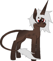 Size: 2430x2826 | Tagged: safe, artist:duskendraws, derpibooru exclusive, oc, oc only, oc:eris of equindor, pony, unicorn, female, high res, leonine tail, pixel art, simple background, solo, tail, transparent background