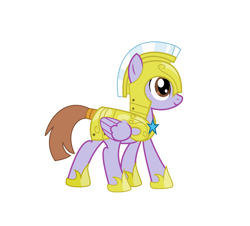 Size: 1440x1304 | Tagged: safe, artist:brightstar40k, oc, oc only, oc:star glider, pegasus, pony, female, guardsmare, mare, royal guard, simple background, solo, white background